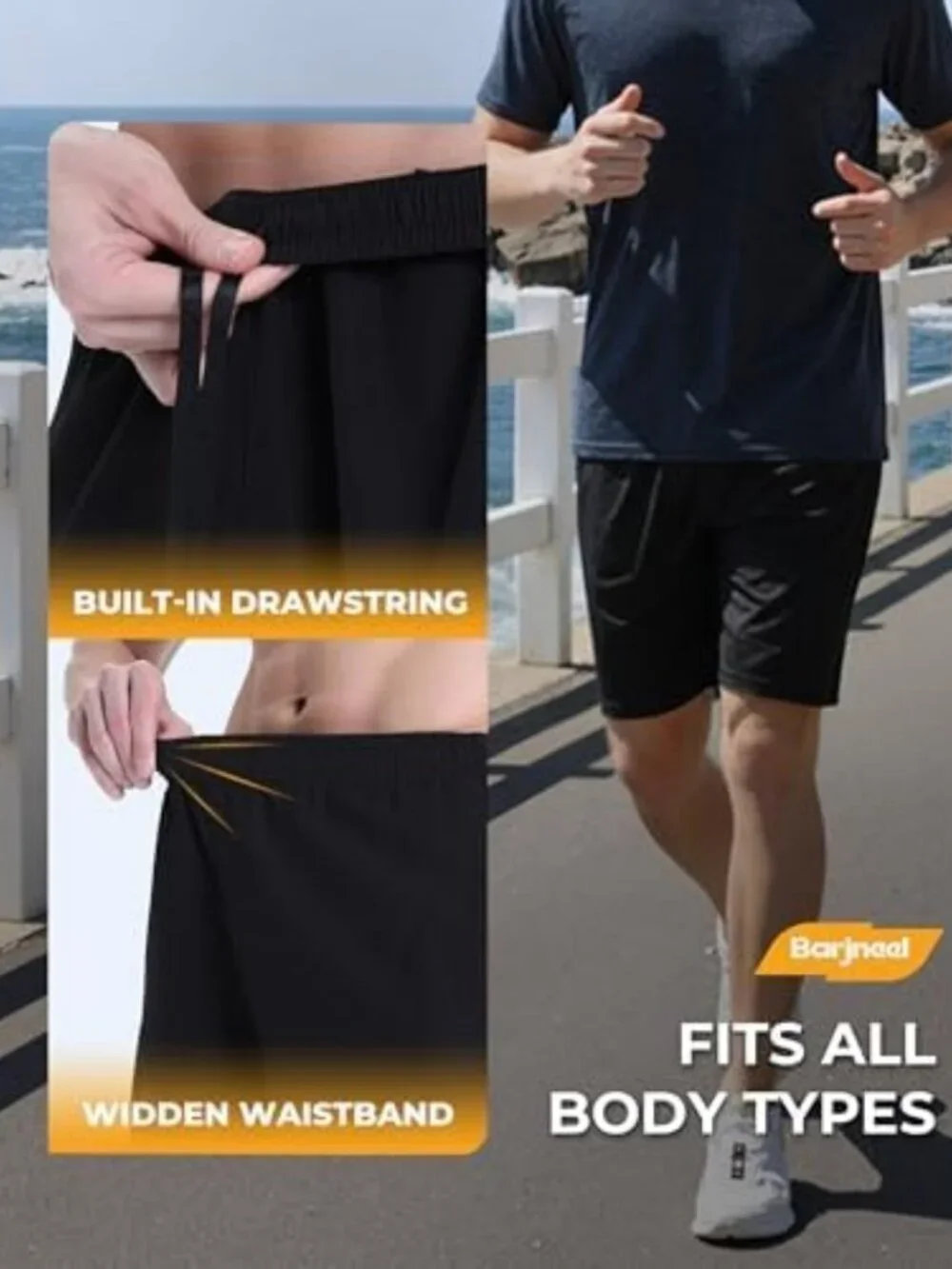 4 Pack Men's Athletic Gym Shorts - Basketball Fitness Apparel for Activewear